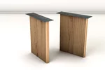 Kernbuche Tischgestell nach Maß aus Kernholz gefertigt