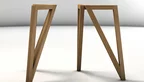 Filigranes Tischgestell aus Eichenholz auf Maß gefertigt