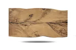 Tisch Holzscheibe aus Eiche massiv in 204cm Länge, Unikat Nr. 303