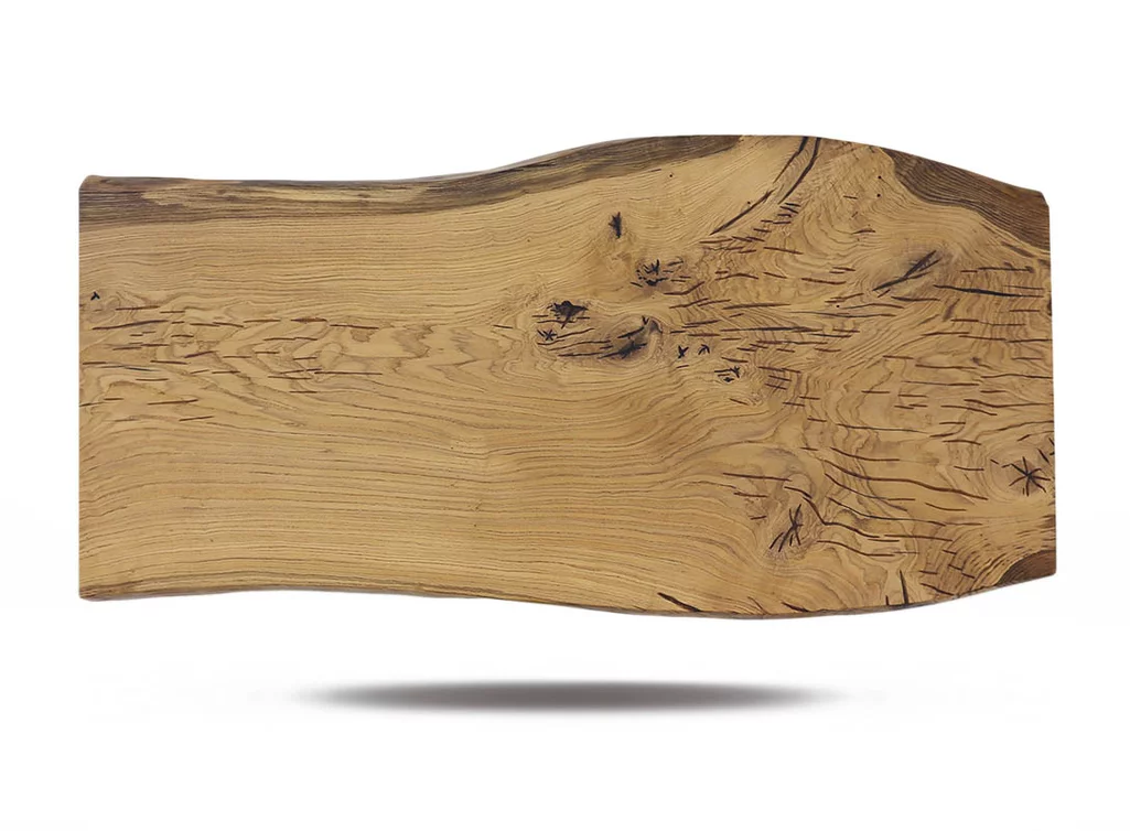 Baumstamm Tischplatte aus Eiche Unikat Nr. 304