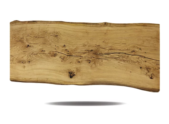 Holz Baumscheibe aus Eiche mit einer Länge von 196cm, Unikat Nr. 305