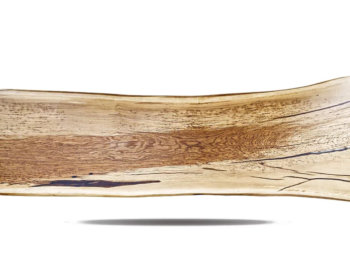 Baumstamm Platte aus Eiche Massivholz als einzigartiges Unikat gefertigt