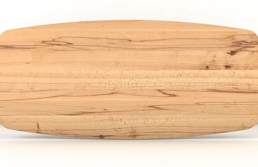 Tischplatte in Bootsform gefertigt